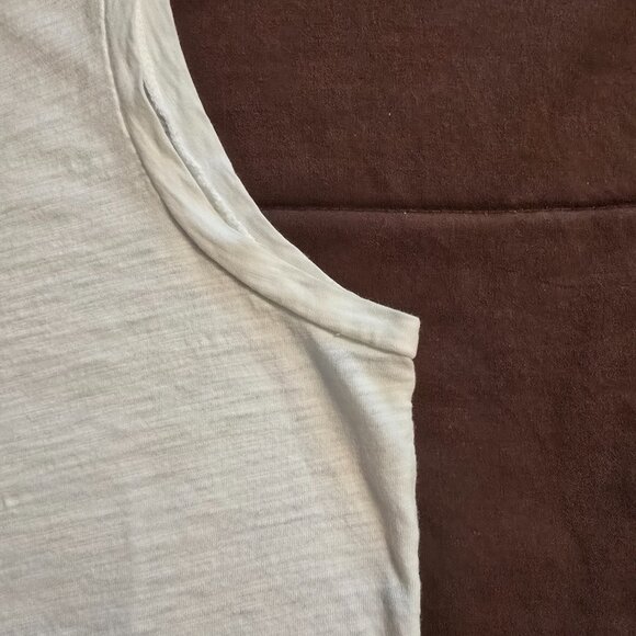 J Crew Ladies White Sleeveless Airy Tank Top w Front Ruffles Cotton S Small Good - Picture 6 of 13